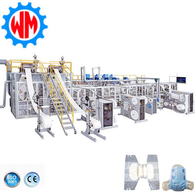 購入 97% Qualified Rate With 250-450PCS/Min Adult Diaper Making Machine Professional Design オンライン製造